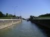 Ausfahrt aus Schleuse Ecuelles 6 (PK 175).