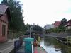 Schleusung einer Péniche...