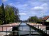 Die Schleuse nach dem Pont Canal.